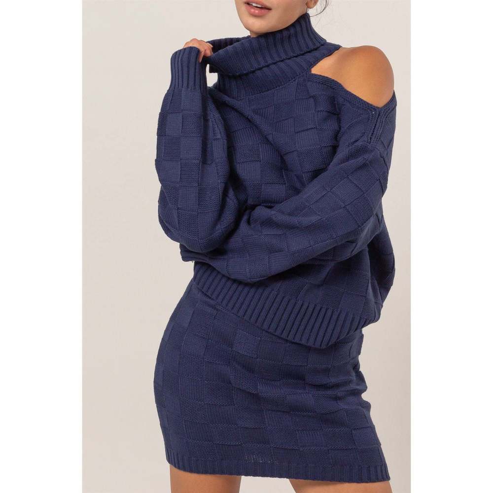 ⭐️⭐️- Midnight Blue Skirt And Sweater Set
